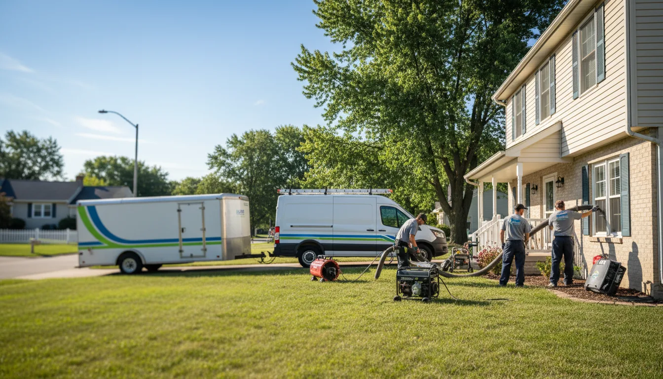 Flooded Basement Restoration And Cleanup With Repair in Urbana, OH near me